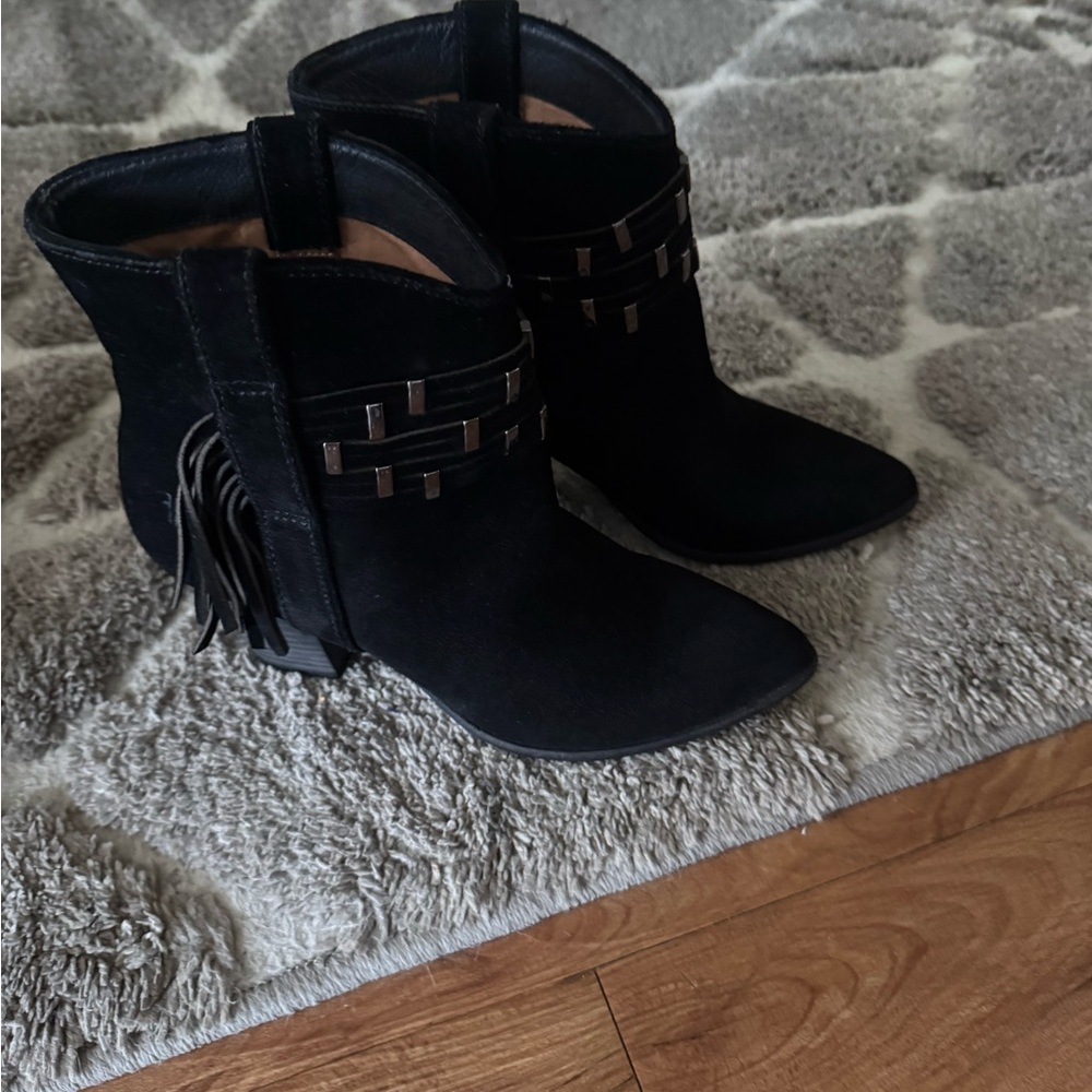 Frye Reed Stud Bootie, black color,leather, size 7